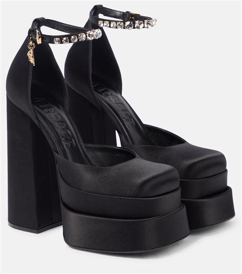 versace heels for women|versace chunky heel.